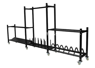 A placa do peso do preto Q235 da cremalheira do banco de peso do Gym carregou Kettlebell