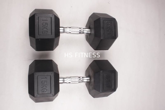 Os acessórios pretos do exercício do Gym fixaram de borracha revestido encantam o peso para o body building