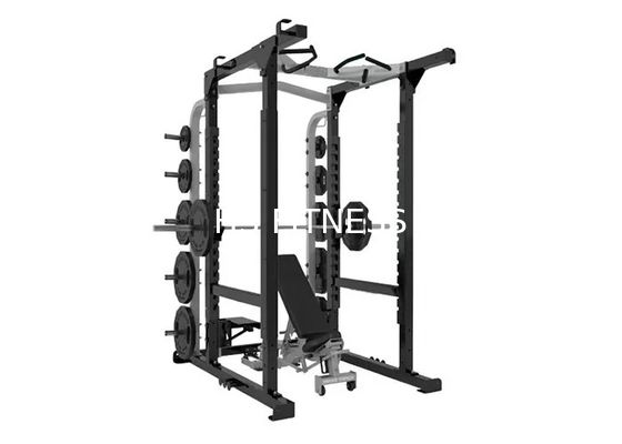qualidade  Multi Station 360 Gym Equipment , Half Power Squat Rack Machine Commercial Bodybuilding Fábrica