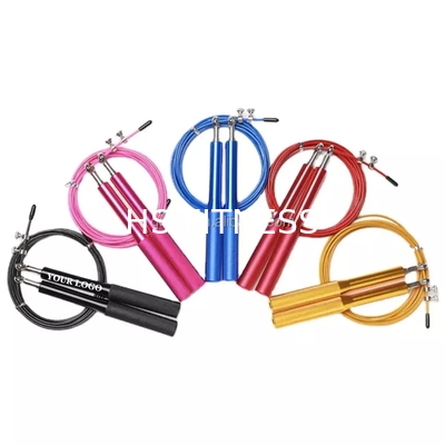 Logo Training Fintness Accessories Aluminum feito sob encomenda por atacado salta a corda de salto plástica da corda
