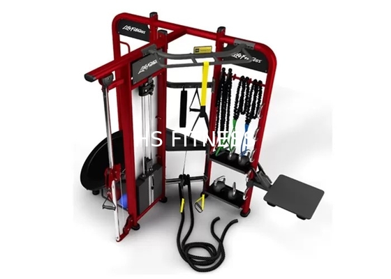 Anúncio publicitário da máquina de Crossfit Rogue Gym Equipment Synergy Fitness com acessórios