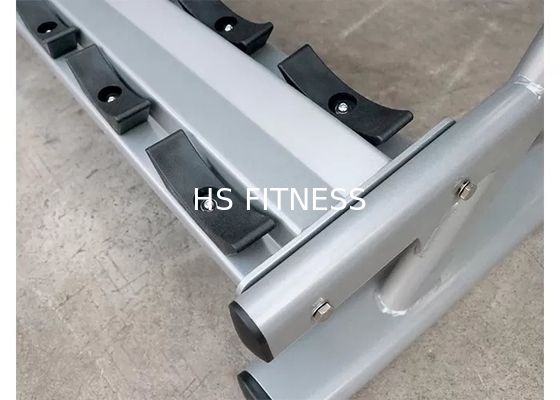 15 pares do preto a três níveis da prata da cremalheira do peso do peso do Barbell de aço