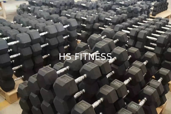Os acessórios pretos do exercício do Gym fixaram de borracha revestido encantam o peso para o body building