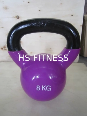 Instrutor transversal Colorful Rubber Kettlebell para o Gym comercial