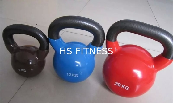 Instrutor transversal Colorful Rubber Kettlebell para o Gym comercial