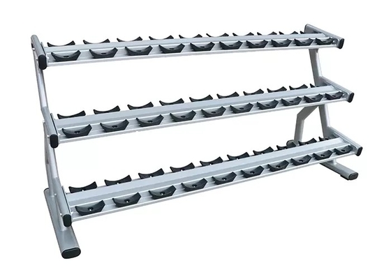 Cremalheira a três níveis do peso do Barbell dobro de aço para 15 pares